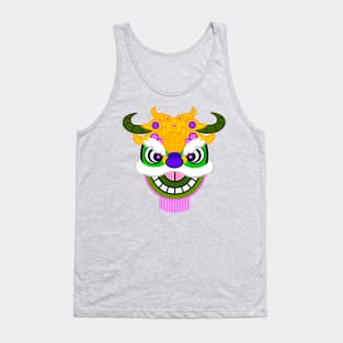 CNY: GREEN LION HEAD Tank Top